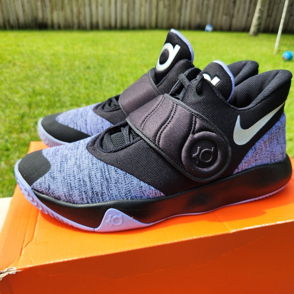 Sz 9 Nike KD Trey 5 VI EP 'Black Metallic Silver AA7070-004 - Picture 2 of 10